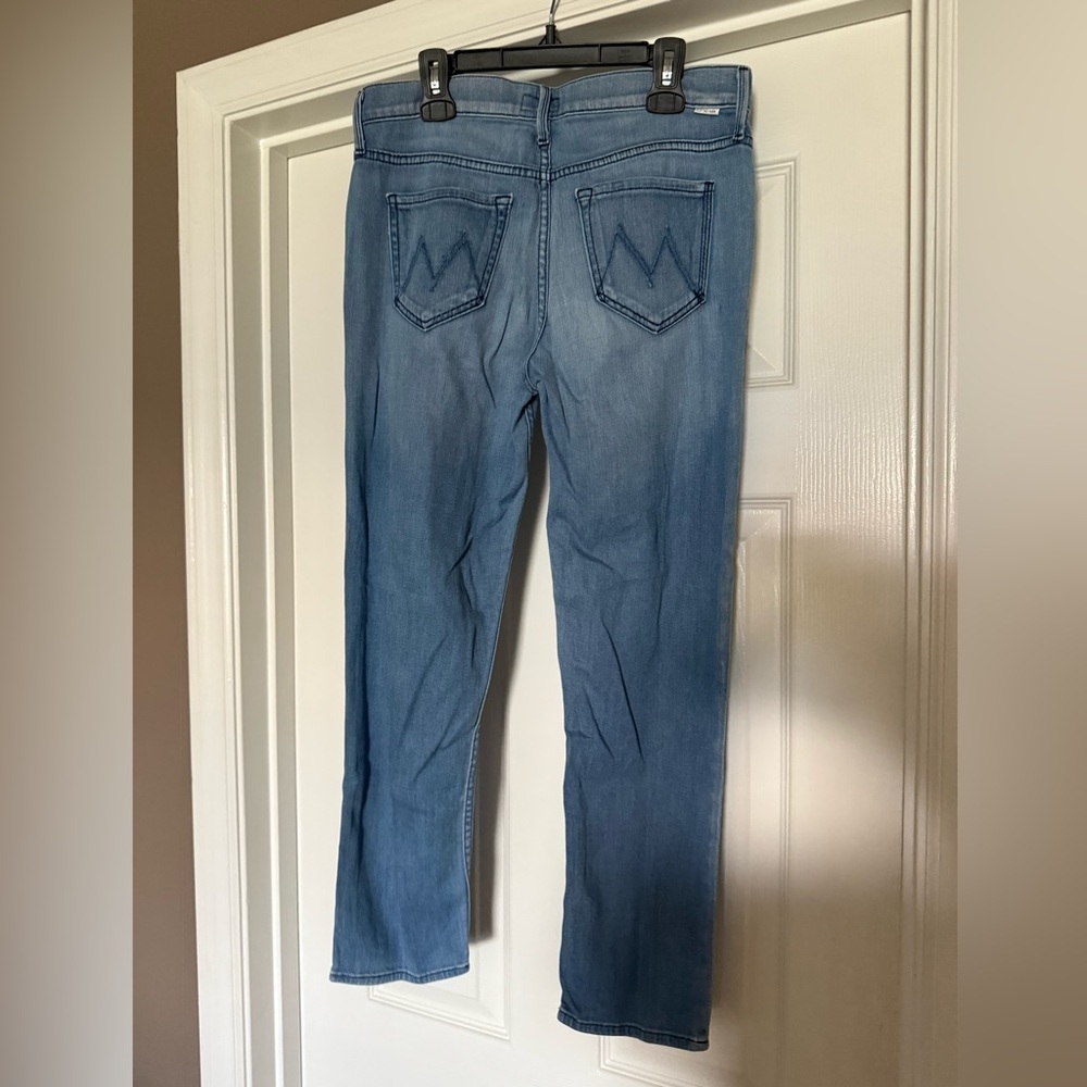 Mother The Dropout Jeans Size 25 Coastline Light Wash Lightweight Denim - Picture 3 of 11